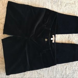 Black velvet dress pants